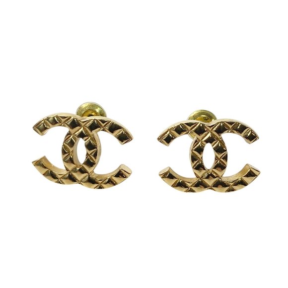 CHANEL Jewelry - CHANEL Women's Matelasse Coco Mark Earrings F24 P